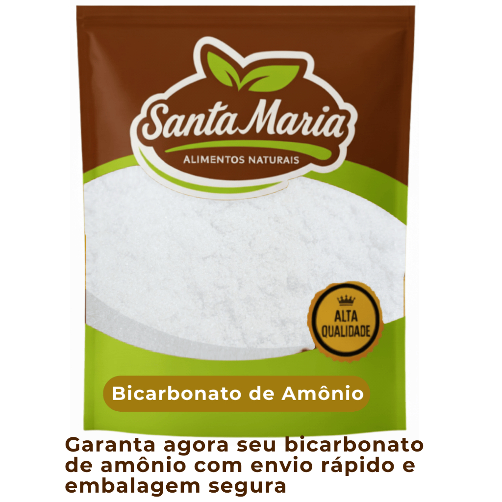 Bicarbonato de Amônio (Sal Amônia) Grau Alimentício 1kg – Santa Maria Alimentos em Oferta na Shopee