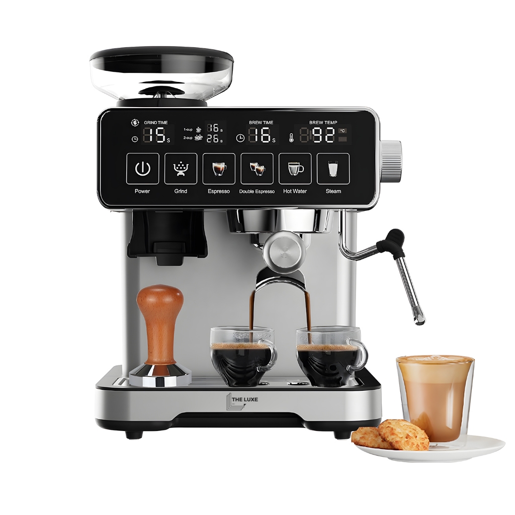 Máquina Espresso Semiautomática Inox 1260W 20bar 220v - Cappuccino, Latte, Café Gourmet