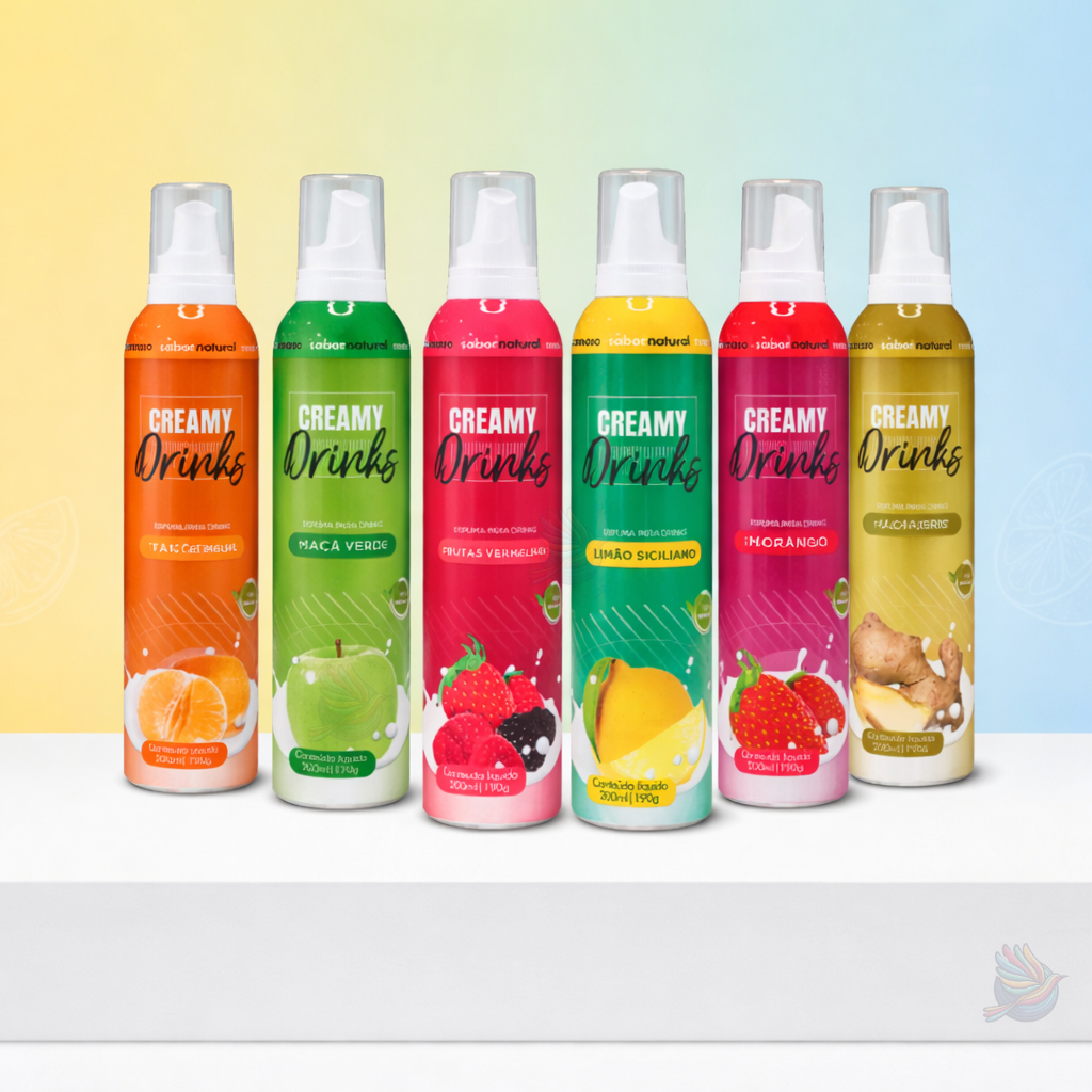 Espuma Spray Para Drinks Creamy 200ml -  Escolha o Sabor - Aproveite A Promoção em Oferta na Shopee