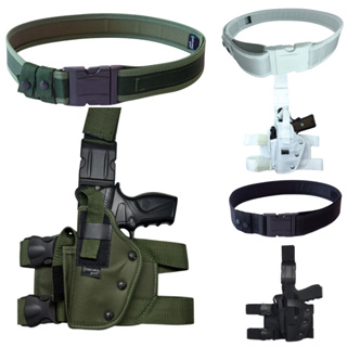 Coldre Robocop Canhoto (Lado Esquerdo) com Cinto Tático N/A | Verde, Branco e Preto – Ajustável em Oferta na Shopee