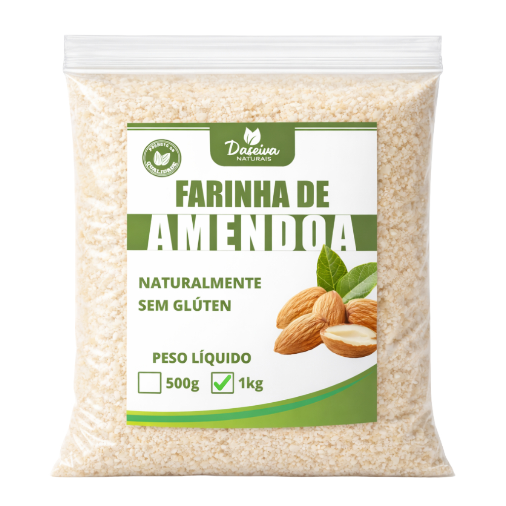 Farinha de Amêndoa 1kg Pura Uso Culinário Naturalmente Sem Glúten em Oferta na Shopee