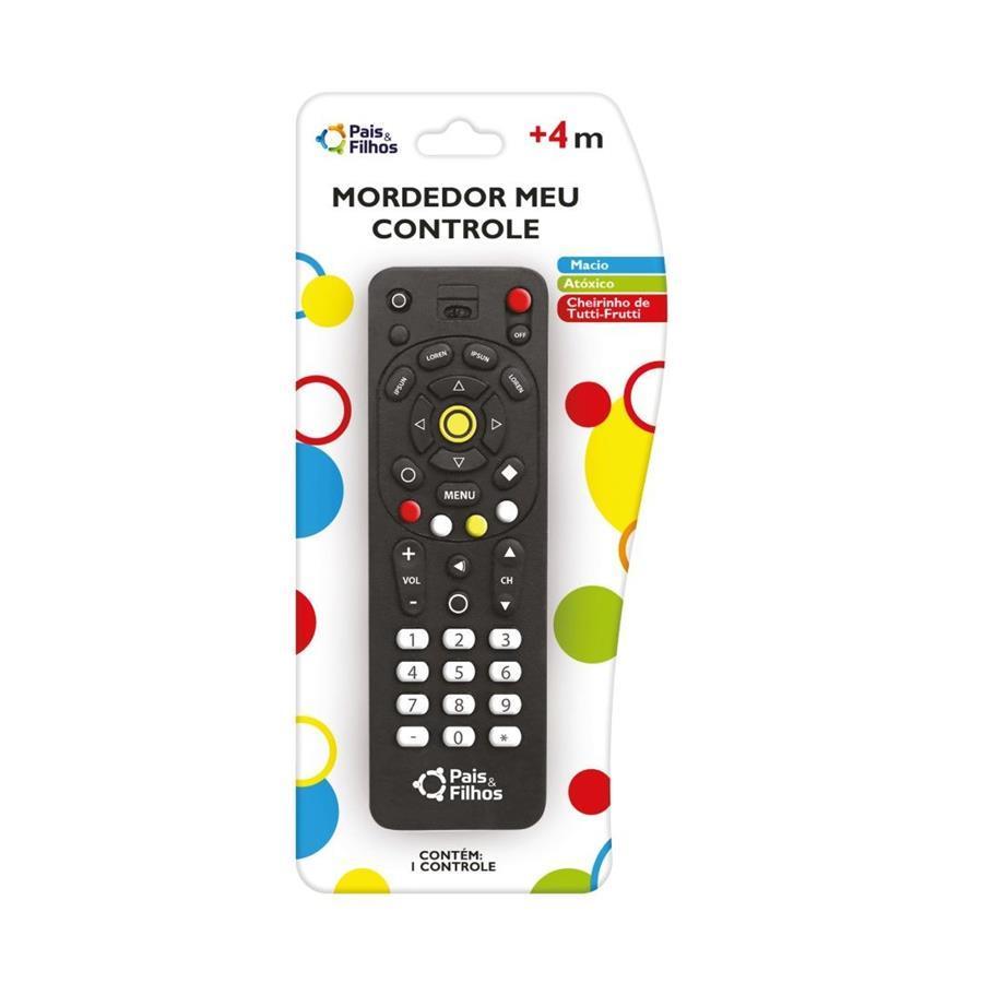 Mordedor Massageador Infantil Controle Tv Macio Vinil Atoxico Aroma Tutti Frutti