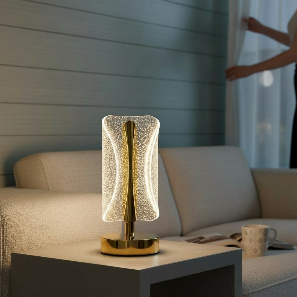 Luminária LED Touch Moderno 3 Luzes Cores Acrílico Sala Moderno Quarto USB Dimerizável Recarregável em Oferta na Shopee