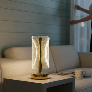 Luminária LED Touch Moderno 3 Luzes Cores Acrílico Sala Moderno Quarto USB Dimerizável Recarregável em Oferta na Shopee