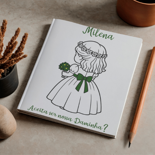 Revistinha de Colorir para Casamento | Lembrancinha Daminha e Pajem A6 Personalizada em Oferta na Shopee