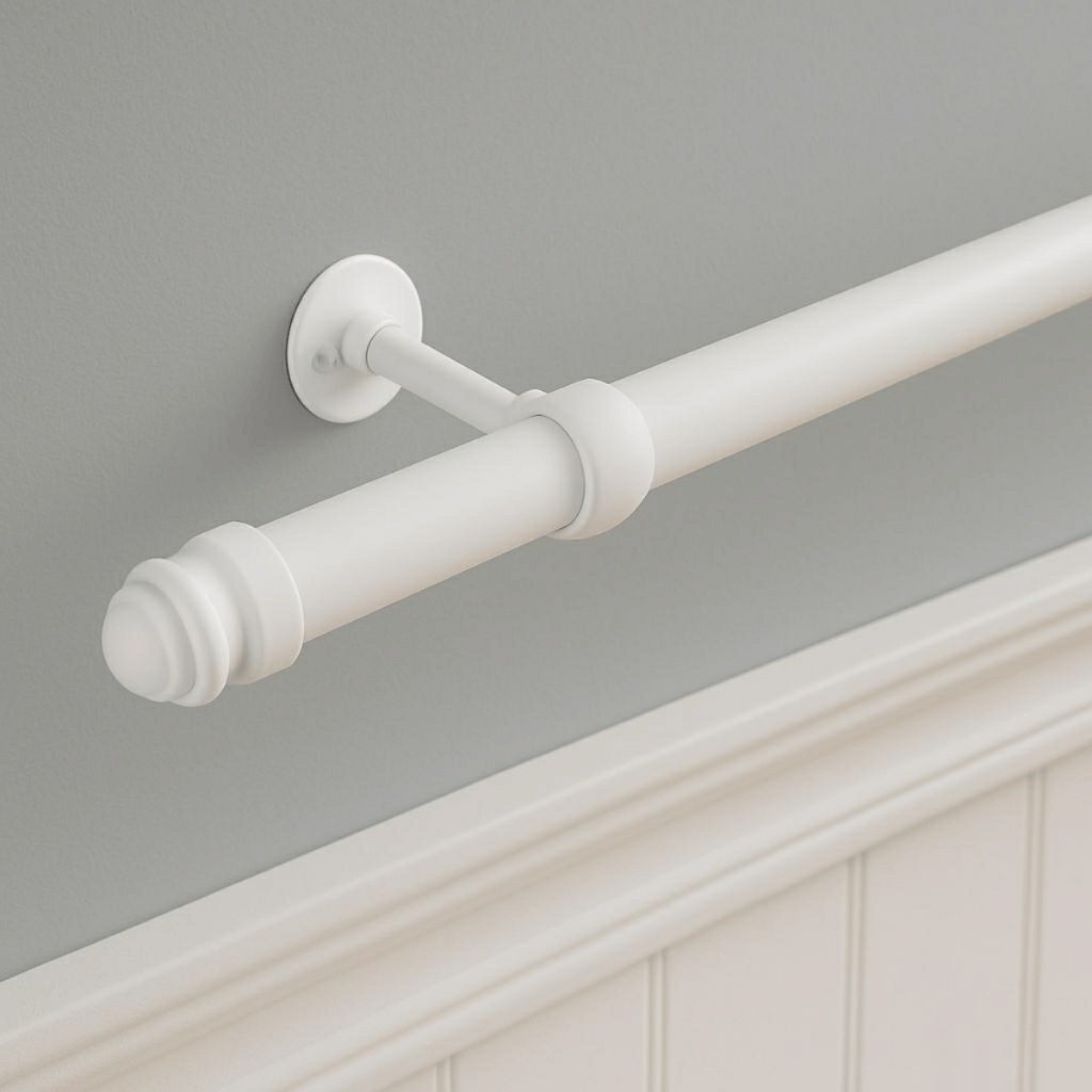 Kit Varão Varal Bastão Suporte Completo De 2 Metros Para Cortina em Oferta na Shopee