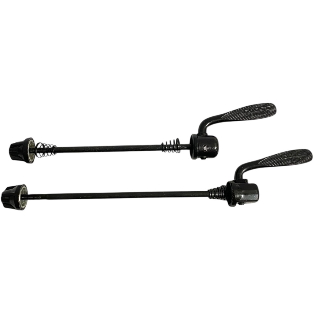 Par de Blocagem de Roda Shimano p Cubo Eixo de 9mm Cromada / Preto Em Aço