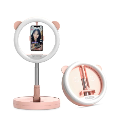 Ring Light LED dobrável para celular, fotografia vídeo maquiagem lâmpada 26cm  pronta entrega