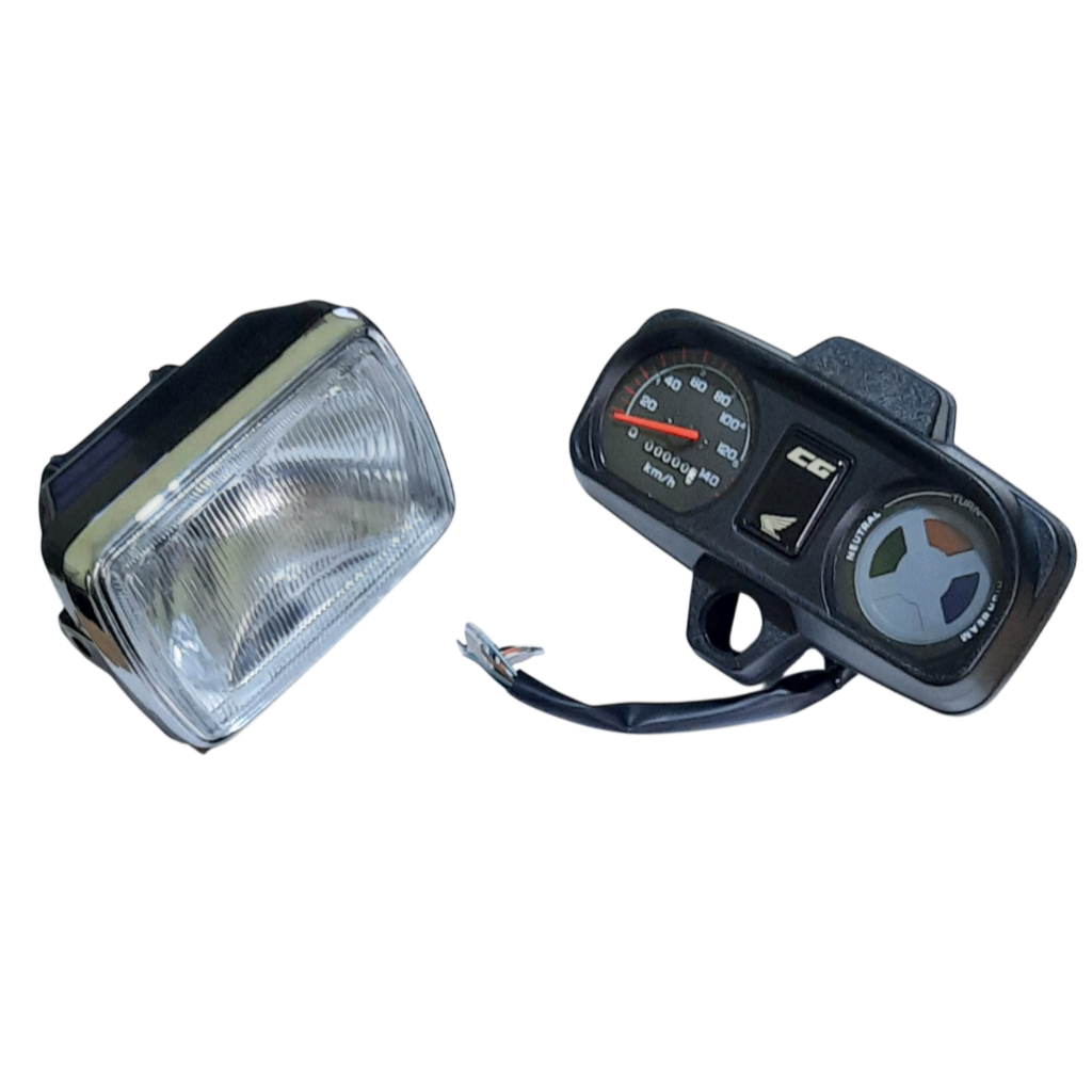 Painel CG 83 a 99 + Farol Lente de Acrílico e Aro Cromado