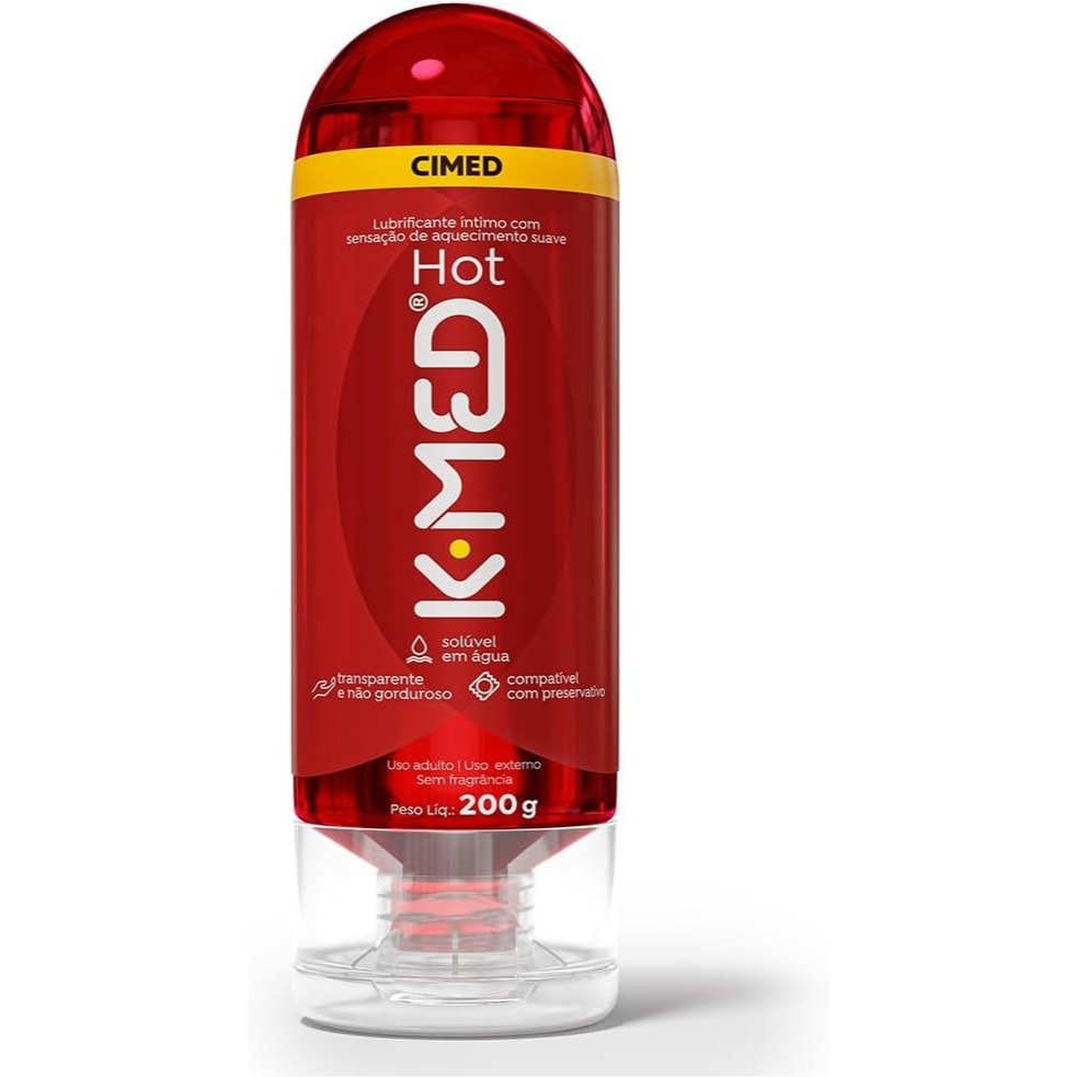 Gel Lubrificante Íntimo K-Med Hot com 200g em Oferta na Shopee