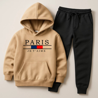 Conjunto Infantil Moletom Paris Jet Estampado Personalizado Varias Cores em Oferta na Shopee