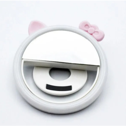 Mini Ring Light Anel Luminoso para Celular com Clip – Flash LED Portátil