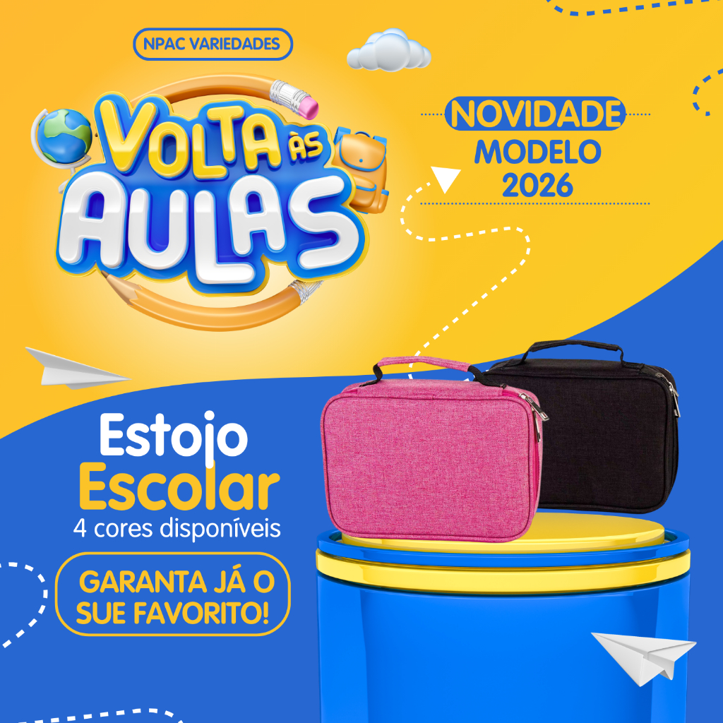 Estojo Escolar Organizador Box 72divisória Alça Grande Jumbo em Oferta na Shopee