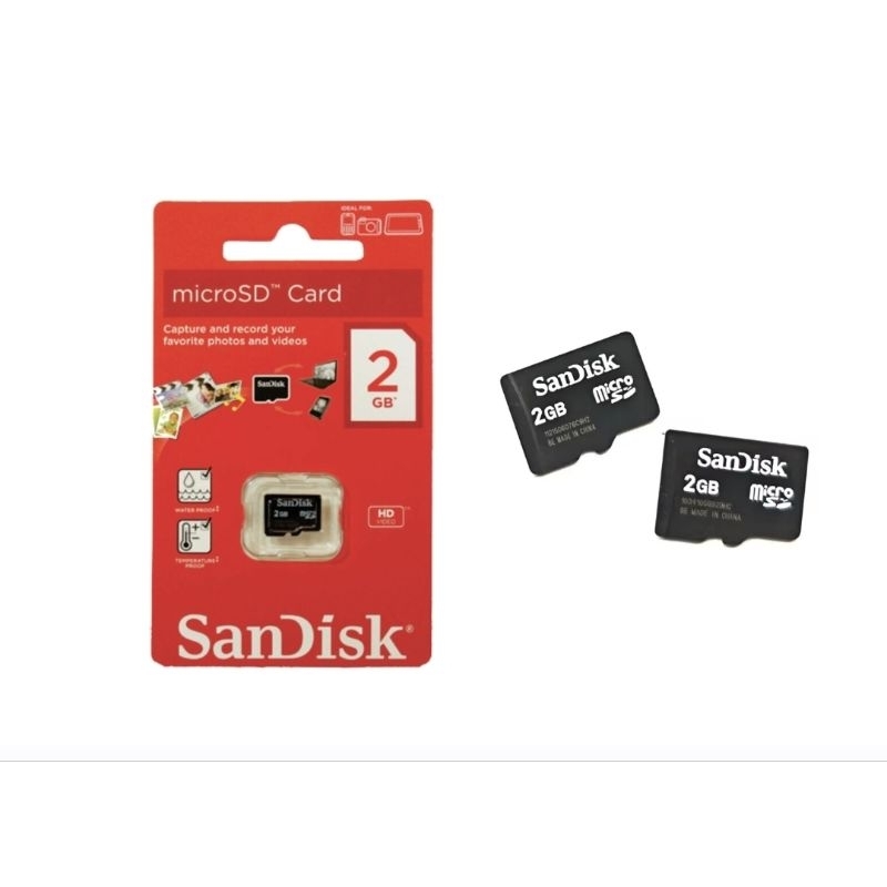 Cartão de Memória Micro SD 2GB - Ideal p/ Celulares, Câmeras e Dispositivos antigos