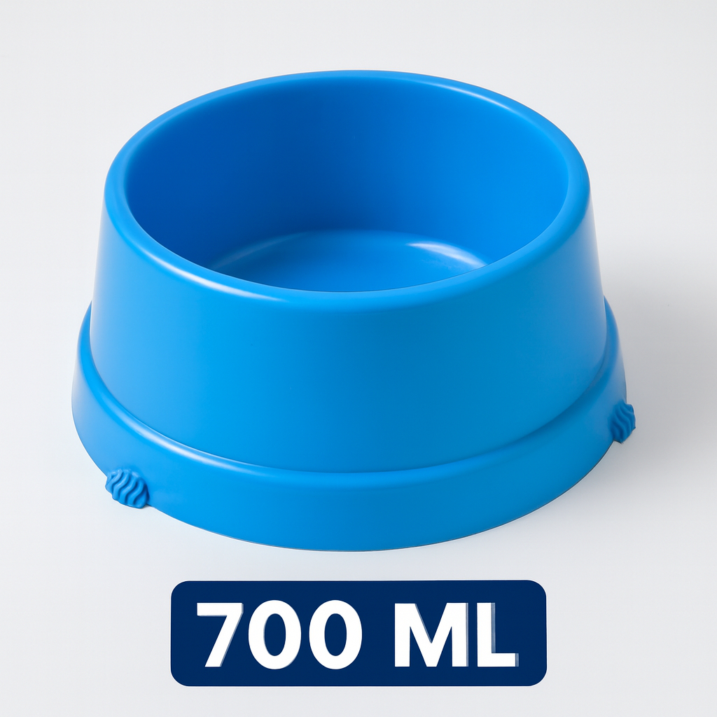 Comedouro para PET Cães e Gatos de Médio e Grande Porte 700ML em Plástico Atóxico Seguro para PET