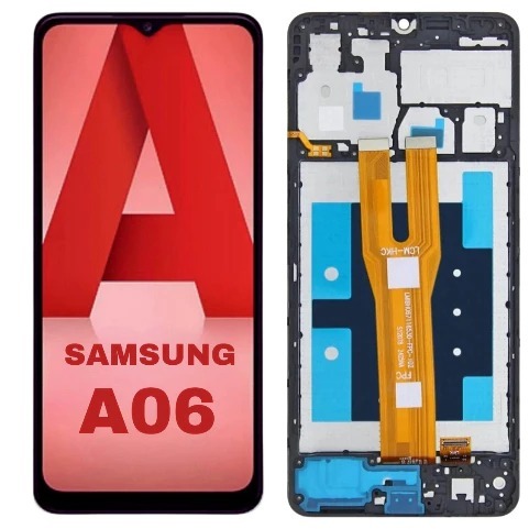 Tela Frontal Display Touch Samsung Galaxy A06 Original Nova Testada (Com Aro / Sem Aro)
