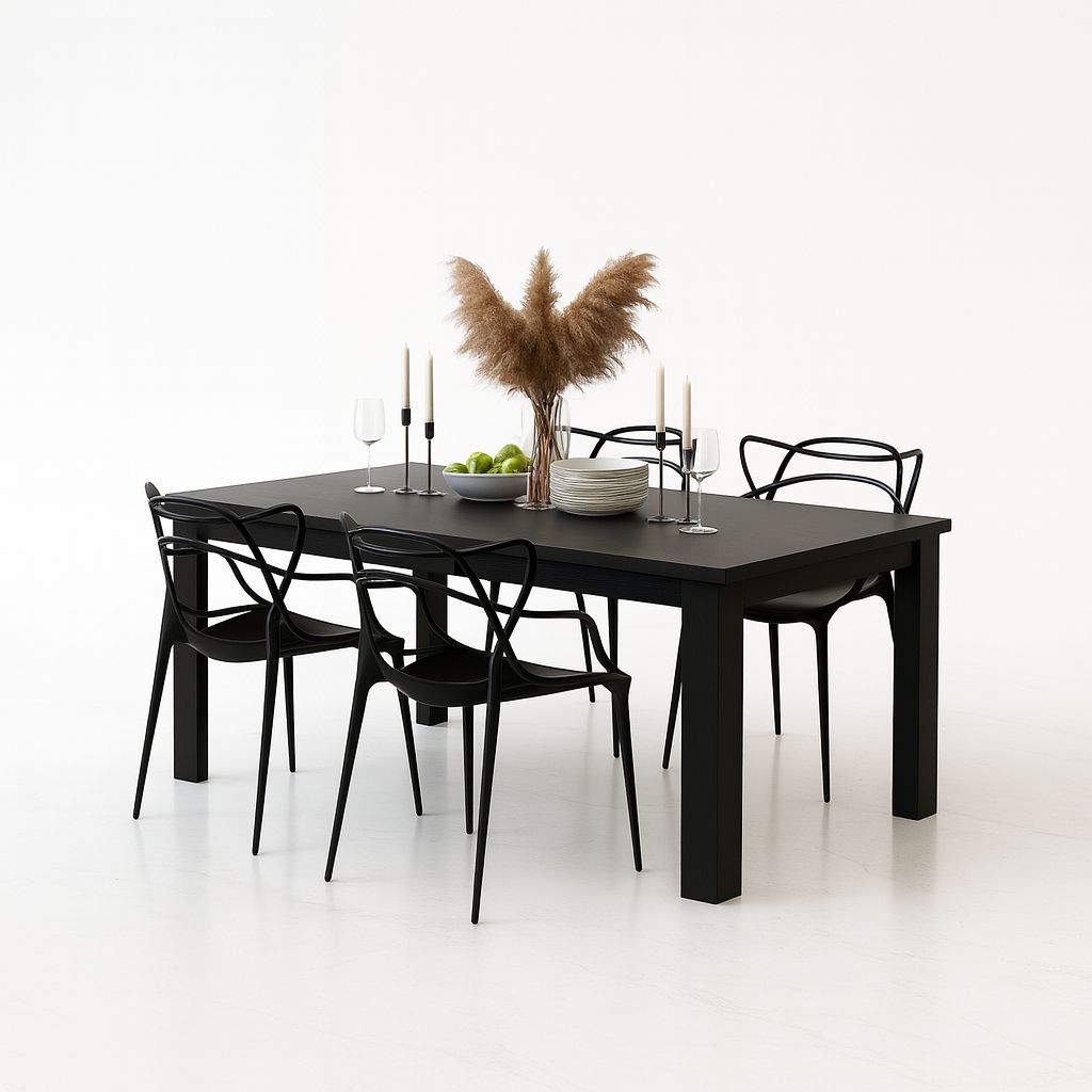 Conjunto Mesa de Jantar 4 Pessoas + Cadeiras Allegra – Durável e Moderno em Oferta na Shopee