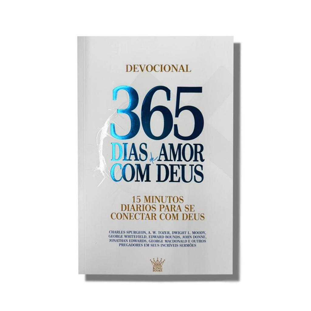 Devocinal 2026 365 Dias de Amor com Deus Porções Diárias de Fé Edição Luxo 15 Minutos Diários
