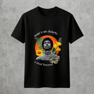 Camiseta Básica Masculina Djavan Cantor MPB Brasil Blusa Feminina Show Lançamento em Oferta na Shopee