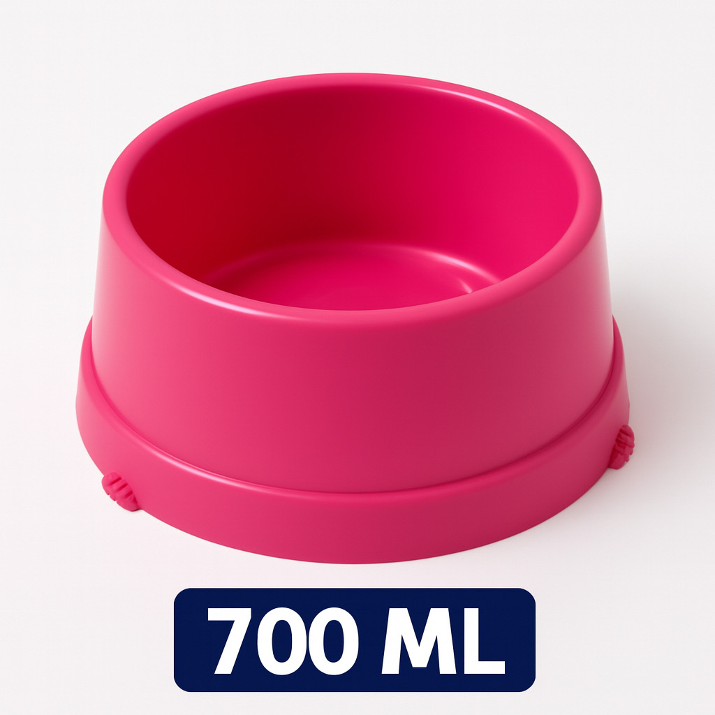 Comedouro para PET Cães e Gatos de Grande e Médio Porte 700ML em Plástico Atóxico Seguro para PET