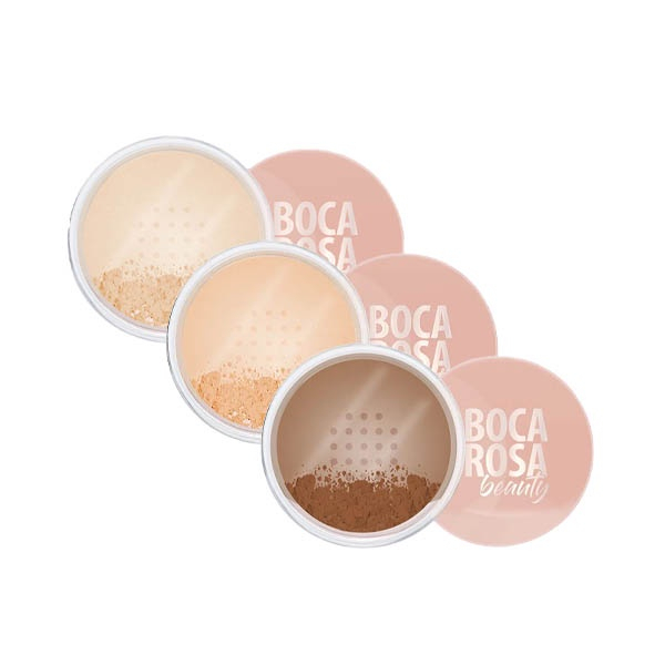 Pó Solto Matte Boca Rosa Beauty – Tons Mármore 1/2/3, Acabamento Natural