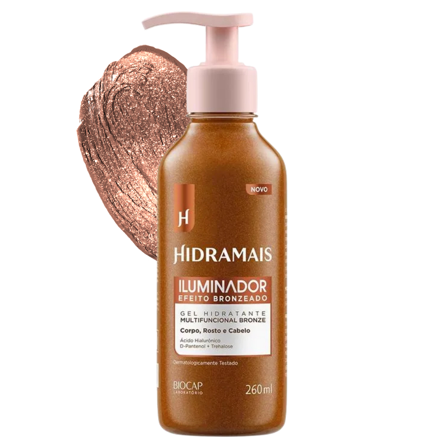 Iluminador Gel Efeito Bronzeado 260ml Hidramais em Oferta na Shopee