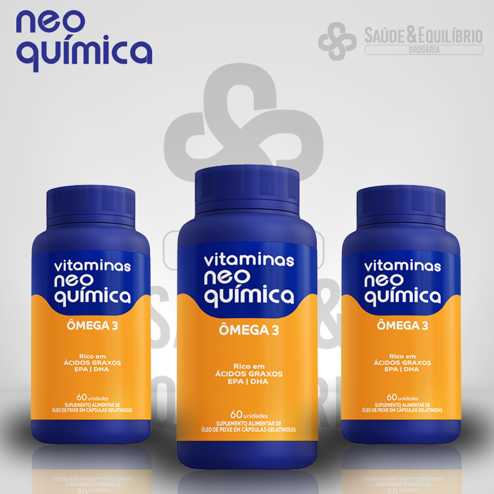 Ômega 3 Neo Química  EPA + DHA  Suplemento de Óleo de Peixe em Oferta na Shopee