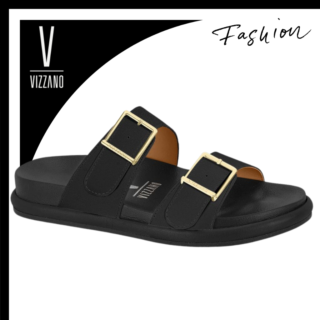 Sandália Vizzano Birken Papete Feminina Confortável 34 ao 36 Fivela Ajustável Anatômica