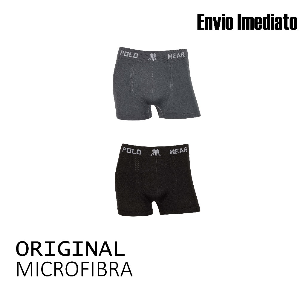 Kit 2 cuecas boxer microfibra Original marca Polo Wear
