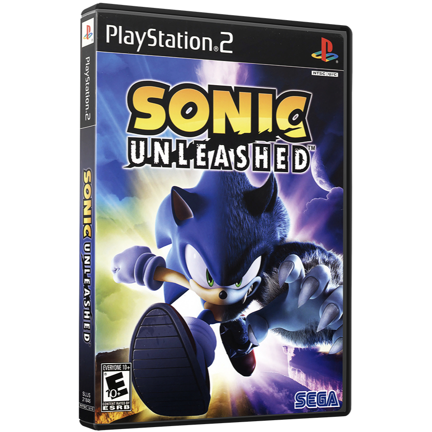 Jogo Sonic Unleashed para play 2 ps2