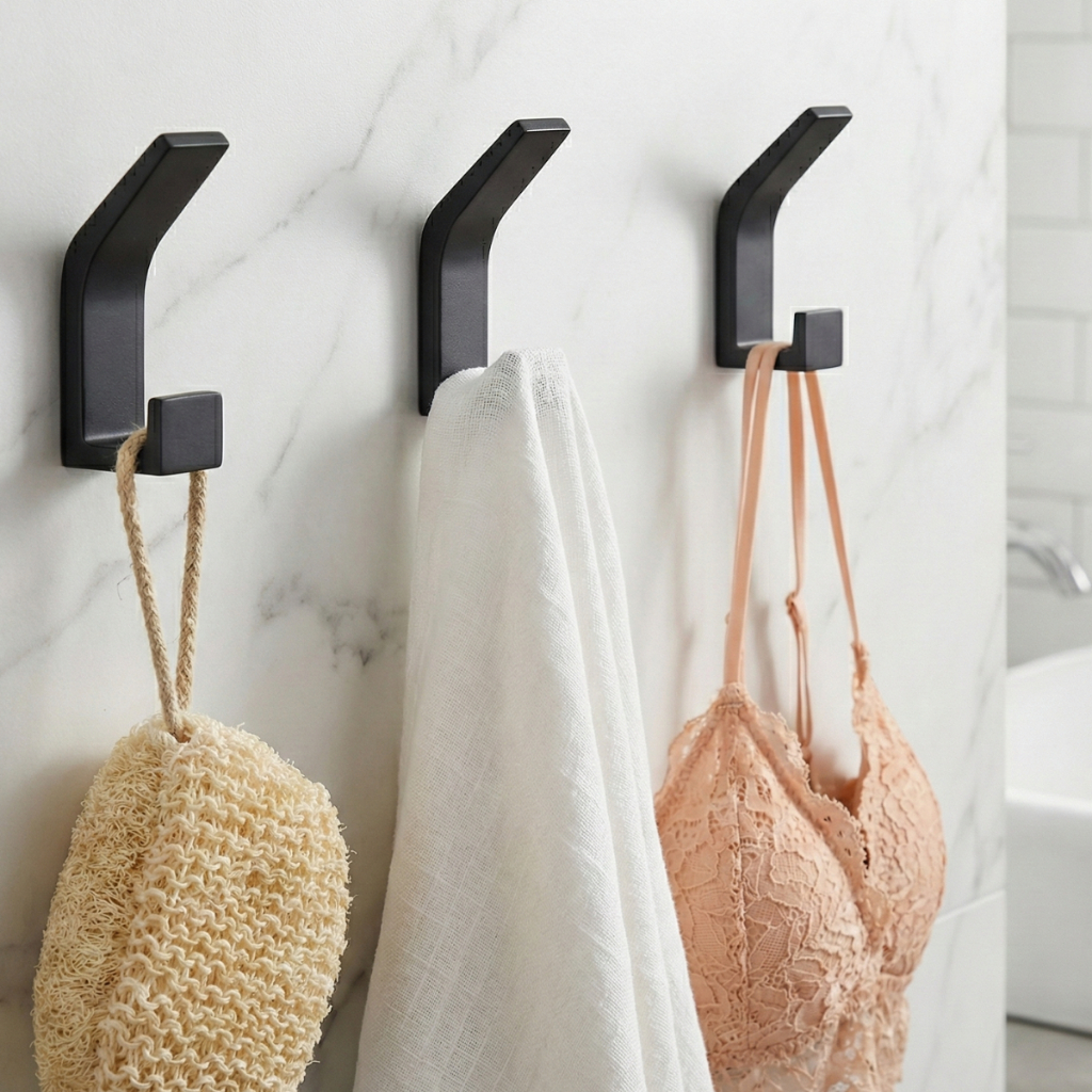 Kit 3 Ganchos Suporte Banheiro de Parede Pendurar Cozinha Quarto Adesivo em Oferta na Shopee