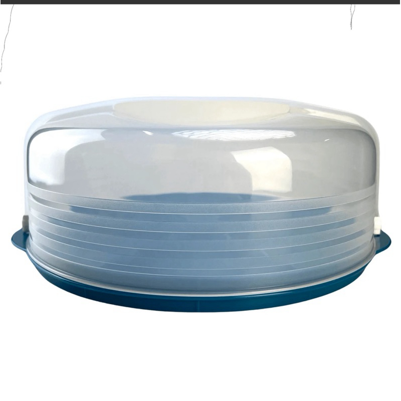 Tupperware Porta Bolo Redondo Azul