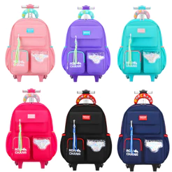 Mochila Infantil Escolar Juvenil Meninas Meninos Rodinha Duplas Costurada Reforçada De Qualidade