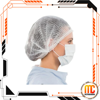 Touca TNT Descartável Bompack Uso Profissional Higiene Cozinha Hospital Clínica Salão em Oferta na Shopee