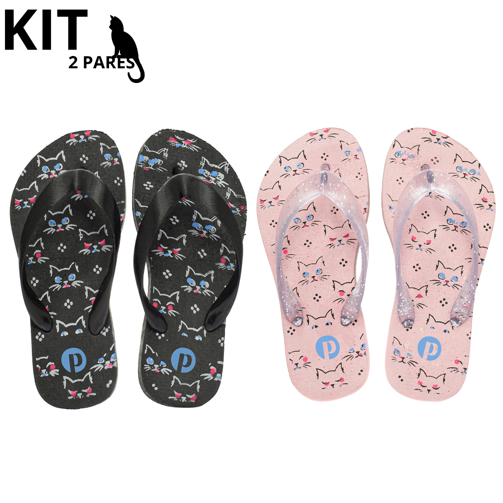 Kit Chinelo Infantil Macio Leve Feminino em Oferta na Shopee