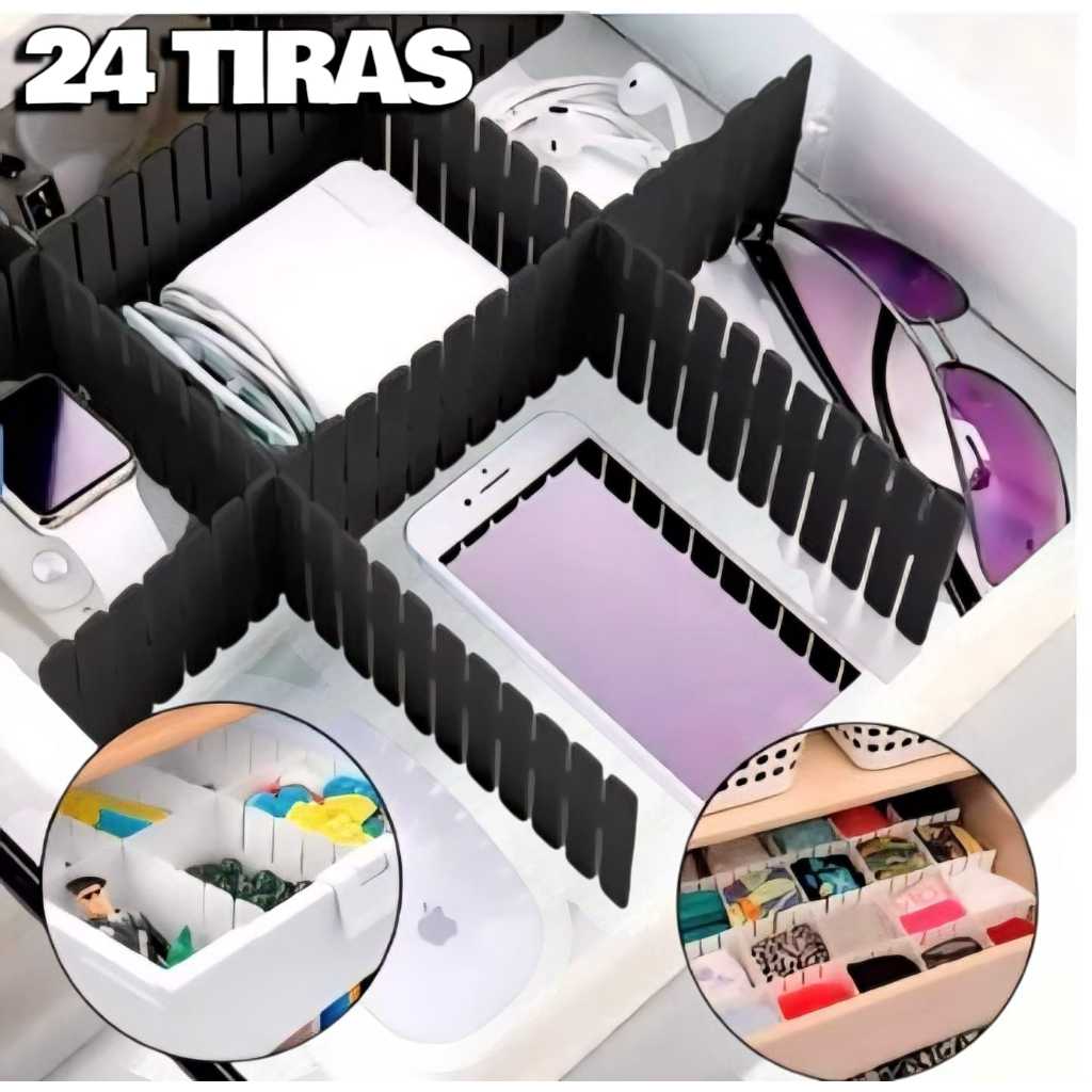 ORGANIZADOR DE GAVETA PRETO