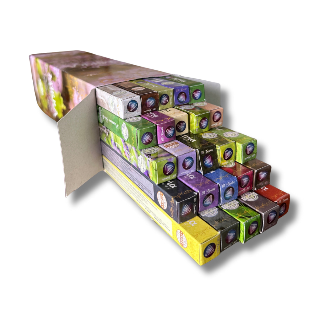 Kit 25 Incenso Átria 0 Carvão Indiano - Melhores Aromas - Importado