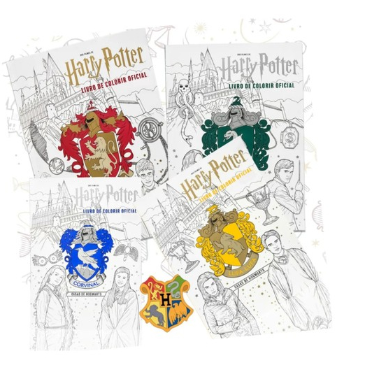 Harry Potter Casas de Hogwarts para Colorir - Hogwarts, Grifinória, Sonserina, Lufa Lufa, Corvinal em Oferta na Shopee