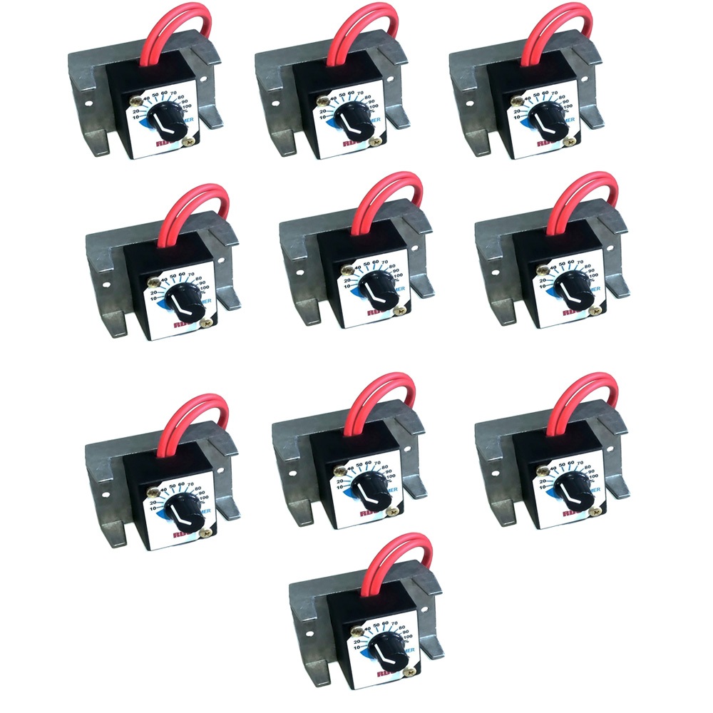 10X Dimmer 4000w 25a 110/220v Controle Voltagem potência dimer regulador