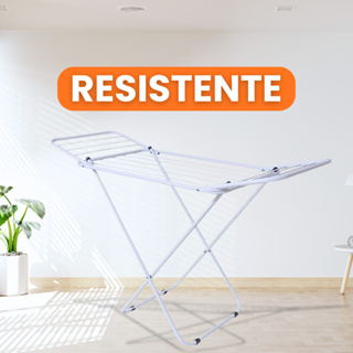Varal Dobrável de Chão com Abas | Super Leve, Reforçado e Não Enferruja | Pintura Eletrostática Ideal para Apartamento em Oferta na Shopee