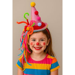 Tiara Arco Palhacinha Luxo Cone e Cartola Adulto E Infantil Festa Carnaval Bloquinho em Oferta na Shopee