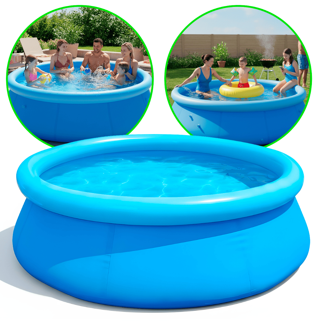 Piscina Infantil Inflável Grande Redonda Portátil 1400 Litros