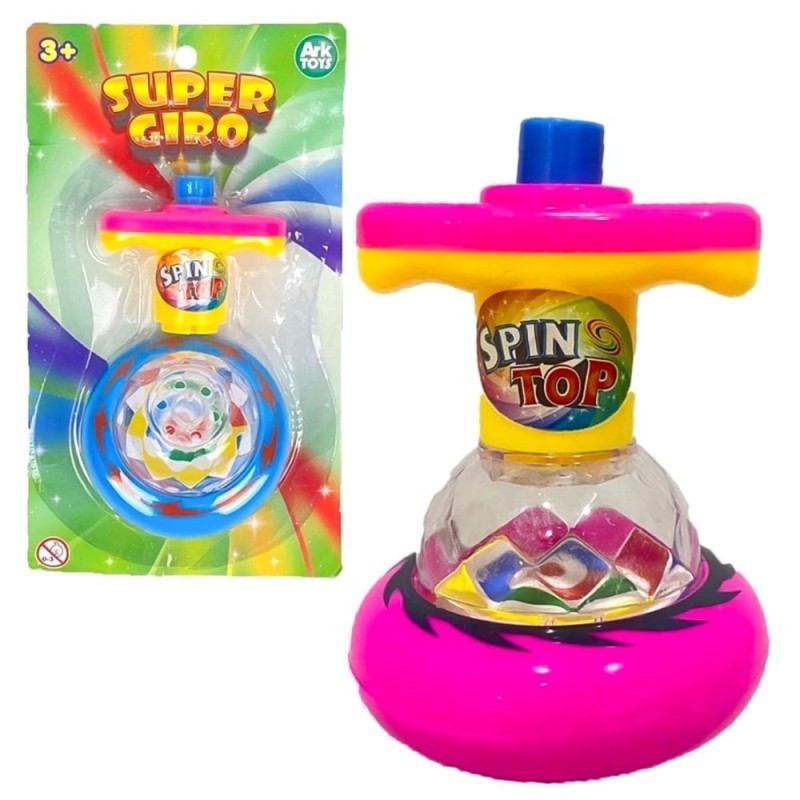 Super Pião De Brinquedo Infantil Com Luzes Art Brink