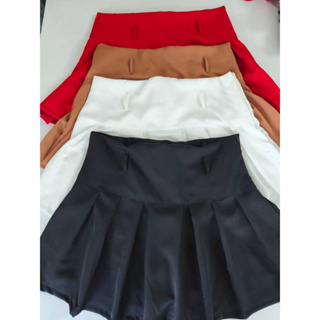 Short Saia plissado Plus Size Feminino alfaiataria com Cintura Alta Confortável G1 G2 G3 Moda Casual em Oferta na Shopee