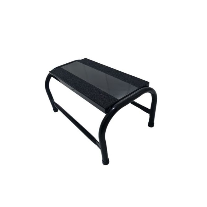 Escada Auxiliar Para Maca 1 Degrau Preta Metálica Prática