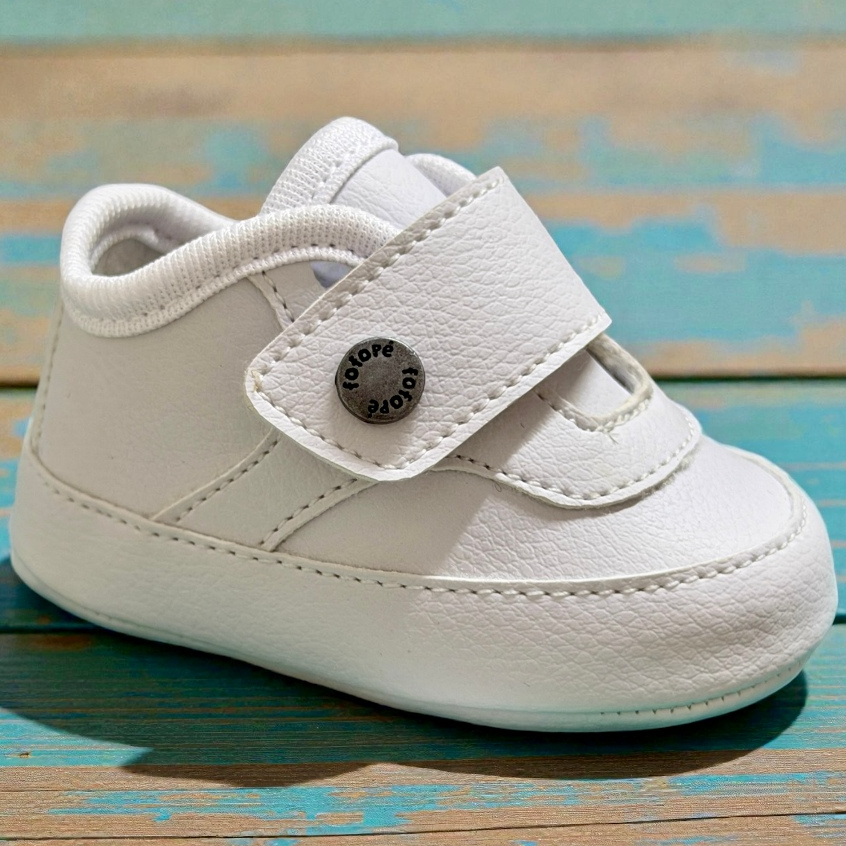 Tênis Casual Baby Menino com Elástico Branco Outono Inverno - FOFOPÉ em Oferta na Shopee