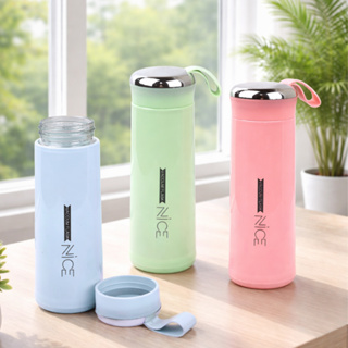 Garrafa de Água 400ml Vidro Squeze de Vidro em Oferta na Shopee