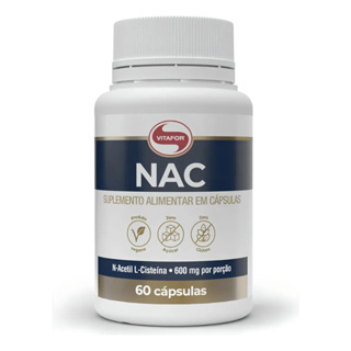 Vitafor NAC Cápsulas 60x600mg - Suporte à Saúde Respiratória e Sistema Imunológico em Oferta na Shopee
