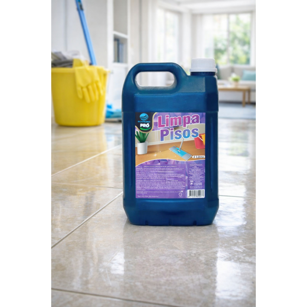Limpa Pisos 5 Litros Gopabo Limpador Desengordurante de Chão Sujeira Pesada Galão Econômico em Oferta na Shopee