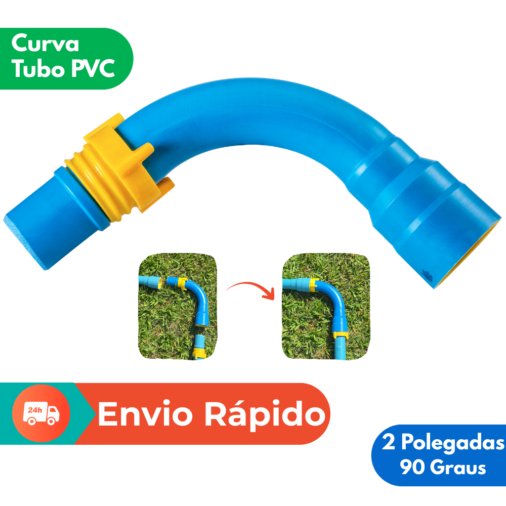 Conexão Irrigação Curva 2" x 90º | Tubo PVC Engate Rosca